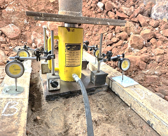 Plate Load Test Site Photo